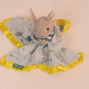 GOODNIGHT MOON Lovey, Lovie, Blanket Rabbit plush One Size blue-yellow color